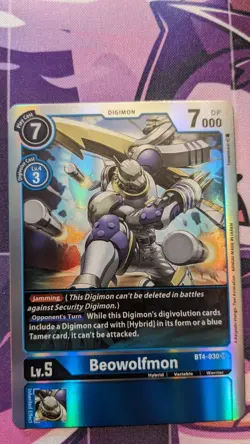 Beowolfmon BT4-030 | BT4 Great Legend Digimon Card - Image 1
