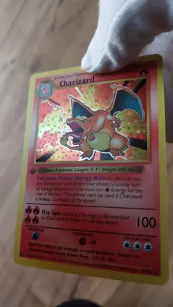 Charizard 4/102 - 1st Edition shadowless - Pokemon Base Set 1999 - Artcard - Image 3