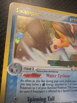Pokemon TCG Swampert Holo Rare Card 11/106 Emerald Reverse Holo Stamp Hp - Image 4