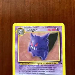 Pokemon TCG Gengar Fossil 1999 WOTC Rare 20/62 Non Holo Vintage Game Card Set - Image 2