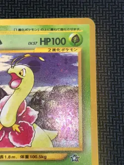 Japanese Meganium Pokemon Card 11/111 Neo Gold Silver New World Holo Rare NM/LP - Image 4