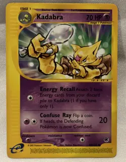 Pokemon Kadabra TCG Expedition Card 84/165 Regular Uncommon - Image 1