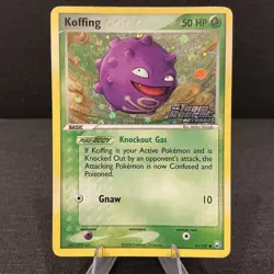 Koffing 61/109 Reverse Holo Stamped Team Rocket Returns Vintage Pokemon Card - Image 1
