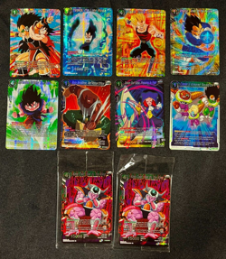 DRAGON BALL SUPER HOLO FOIL CARD LOT (10) SON GOKU/VEGETA/KING COOLER AA 72222 - Image 1