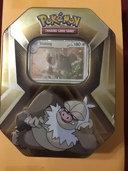 Pokemon TCG Mighty Mysterious SlaykingTin & Promo Card - Factory Sealed - Image 1