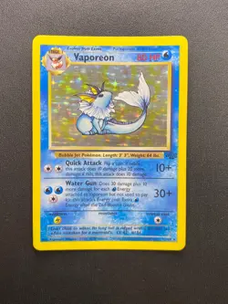 Vaporeon 12/64 Jungle Unlimited Rare Holo Pokemon Card WOTC 1999 - Light Play - Image 1