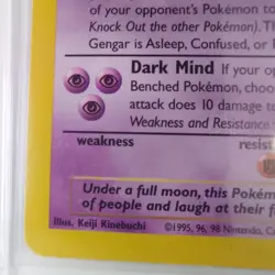 Gengar 20/62 1st Edition Mint Fossil Pokemon TCG Trading Card Sleaved Since 1999 - Image 4