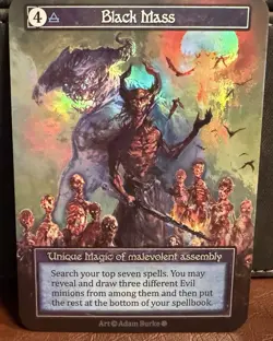 Sorcery Contested Realm GOTHIC UNIQUE FOIL Black Mass - Image 1
