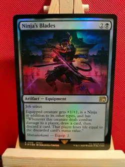 Ninja's Blades FOIL - Final Fantasy - Rare - NM (See Pics) MTG - Image 1