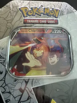 Pokemon Celebrations Lance’s Charizard V Tin - Factory Sealed 25th Anniversary - Image 3