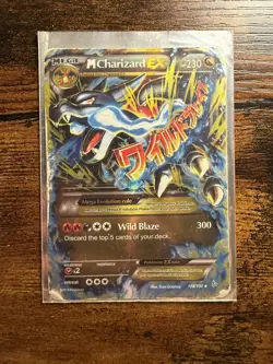M Charizard EX mega 2016 Pokemon 108/106 Flashfire Holo - off condition- read - Image 2