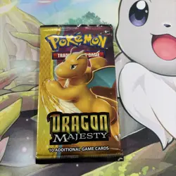 Pokemon Sun & Moon Dragon Majesty Booster Pack Factory Sealed - Image 1