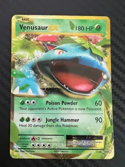 Pokemon TCG Venusaur EX 1/108 XY Evolutions LP/MP - Image 1