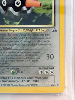 PSA 8 Forretress Holo NM-MT #2 1st Edition Neo Discovery 2001 Pokemon 129114271 - Image 4