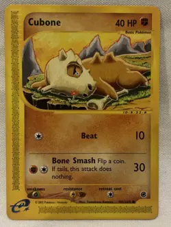 Pokemon TCG Cubone Expedition Base Set 103/165, Regular Common - Image 1