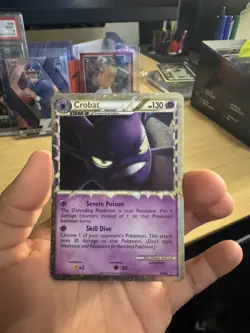 2010 POKEMON UNLEASHED CROBAT PRIME #84 ULTRA RARE HOLO NM - Image 1