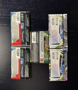 Pokemon TCG Evolving Skies Silver Tempest Obsidian Flames Booster Packs Lot of 5 - Image 2