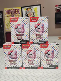 Pokemon TCG 151 Booster Bundle Lot x5 - Image 1