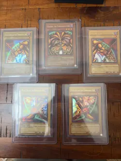 Yu-Gi-Oh 2002 Exodia Complete Set Lob 120-124 Ultra Rare MP-LP Condition - Image 1