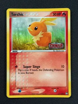 Torchic 67/108 STAMPED Pokemon Card EX Power Keepers Reverse Holo Common - Image 1