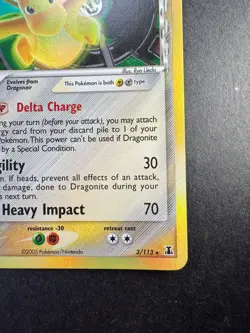 Dragonite EX Delta Species 3/113 Reverse Holo Pokemon Card 2005 TCG - Image 5