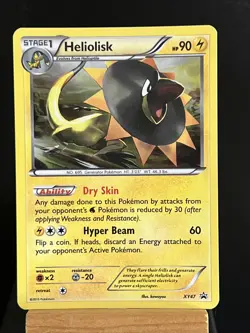 Pokemon Card Heliolisk XY47 Black Star Promo Half Art Excellent Condition - Image 1