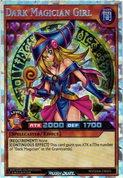 DARK MAGICIAN GIRL Rush Duel Holo YuGiOh YU GI OH Custom Collectible Card - Image 1