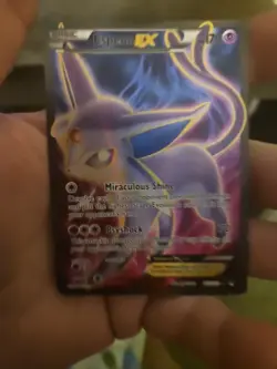 Espeon EX Full Art Ultra Rare Pokemon Card 117/122 Breakpoint - Image 1