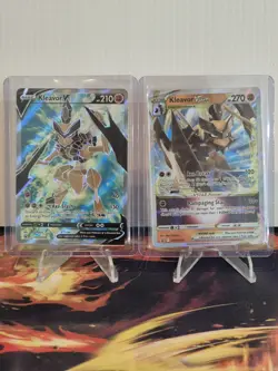 Lot Of 2 Pokemon Cards Kleavor V and VMAX SWSH 248 249 Promo - Image 1