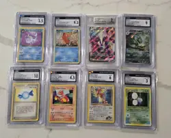 CGC Beckett Graded 8 Card Lot Gem Mint 10 Shadowless Neo Genius Pokemon - Image 1