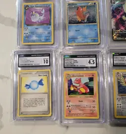 CGC Beckett Graded 8 Card Lot Gem Mint 10 Shadowless Neo Genius Pokemon - Image 2