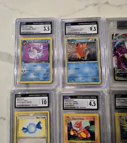 CGC Beckett Graded 8 Card Lot Gem Mint 10 Shadowless Neo Genius Pokemon - Image 3