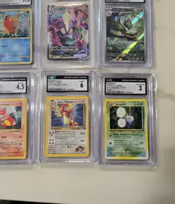 CGC Beckett Graded 8 Card Lot Gem Mint 10 Shadowless Neo Genius Pokemon - Image 5