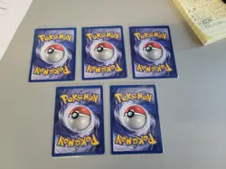 Pokemon Lot 5 Vintage 1999 Pokemon Cards 1st Editions Venonat Evolution DVS 474 - Image 2