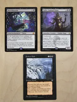 Magic The Gathering Rare And Mythic Black Card Lot 3 Cards - Image 1