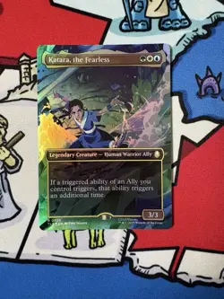 Katara, the Fearless x1 Mtg Foil Borderless Scene Avatar: The Last Airbender - Image 1