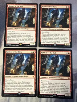 4x Robber of the Rich- Throne of Eldraine- NM- Mtg Magic The Gathering- Playset - Image 1