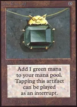 1x Mox Emerald Moderate Play, English Collectors' Edition - International MTG Ma - Image 1