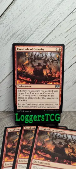 MTG Cavalcade of Calamity x4 / RNA 095/259 U NM - Image 1