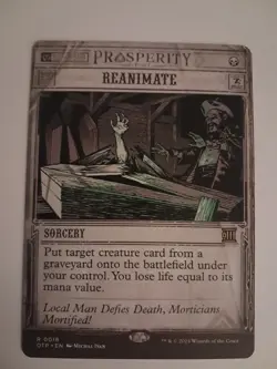 Reanimate Showcase NM Outlaw of Thunder Junction PP MTG Magic the Gathering - Image 1