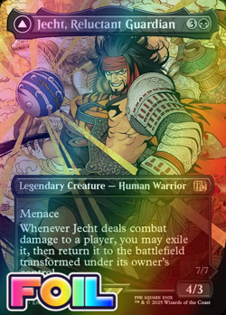 x1 Jecht Reluctant Guardian Braska's Final Aeon FOIL FIN MTG 363 BORDERLESS 1x - Image 1