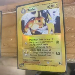 Pokemon Raichu Expedition Base Set 61/165 Reverse Holo Rare - Image 2