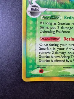 Snorlax Reverse Holo Rare EX Dragon Frontiers 2006 Pokemon TCG 10/101 - Image 4