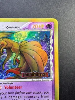 2006 POKEMON EX DRAGON FRONTIERS NINETALES REVERSE FOIL STAMPED 8/101 TCG - Image 3