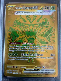 Teal Mask Ogerpon EX Pokemon TCG Prismatic Evolutions Hyper Rare #177/131 PSA 10 - Image 3
