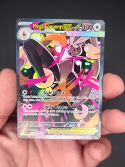 Mega Lopunny ex 128/094 Phantasmal Flames Special Illustration Rare Pokemon TCG - Image 3