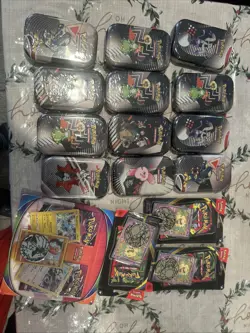 Pokemon S&V Black Bolt White Flare Unova Mini Tin Krookodile, Pokemon Lot. - Image 1