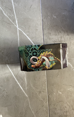 Pokemon TCG: Scarlet & Violet Paldean Fates Tin Great Tusk ex 4 Pack Tin Sealed - Image 3