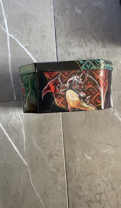Pokemon TCG: Scarlet & Violet Paldean Fates Tin Great Tusk ex 4 Pack Tin Sealed - Image 5
