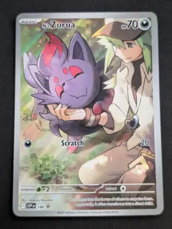 N's Zorua 189 Scarlet & Violet Journey Together Promo Pokemon TCG NM - Image 1